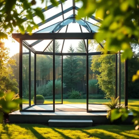 Nowoczesne altany ogrodowe przeszklone