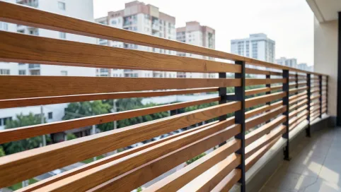 Nowoczesne balustrady balkonowe drewniane