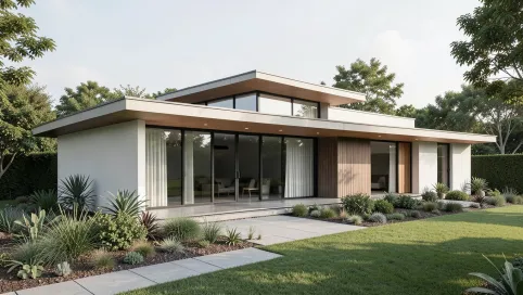 Nowoczesne domy parterowe z płaskim dachem
