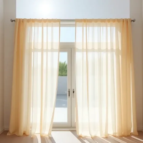 Nowoczesne firany na okno tarasowe