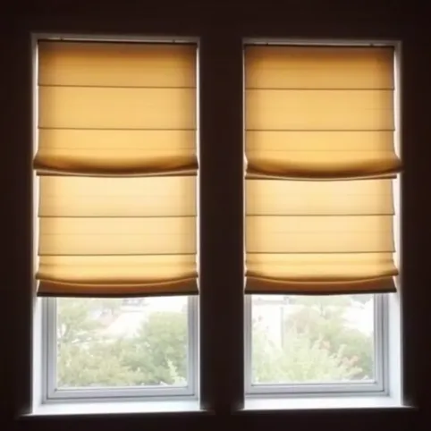 Nowoczesne firany rolety rzymskie