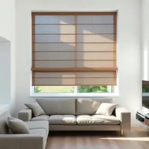 Nowoczesne firany rolety rzymskie do salonu