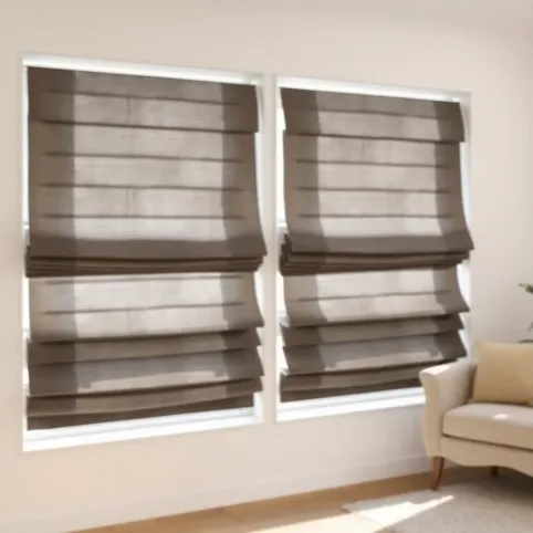 Nowoczesne rolety rzymskie do salonu