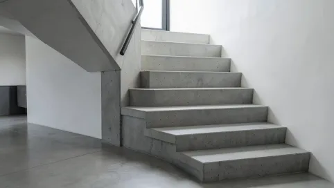 Nowoczesne schody betonowe wewnętrzne