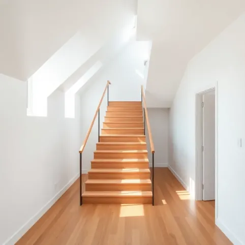 Nowoczesne schody na poddasze