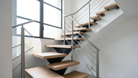 Nowoczesne schody w domu
