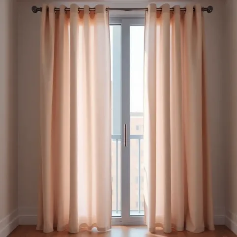 Nowoczesne zasłony na okno balkonowe