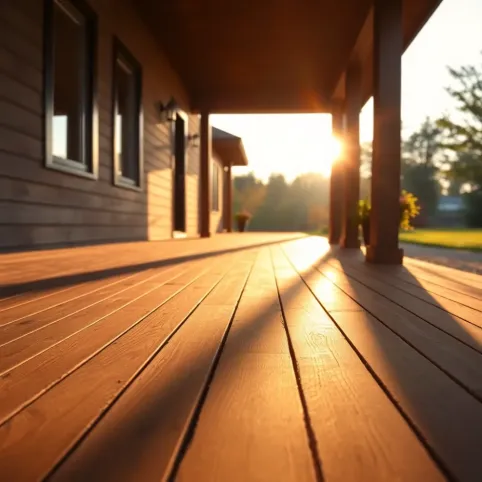 Nowoczesny ganek drewniany
