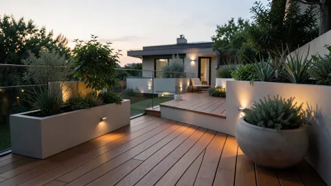 Nowoczesny taras drewniany