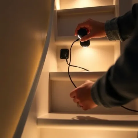 Oświetlenie schodowe montaż