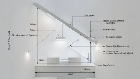 Oświetlenie schodowe z czujnikiem ruchu i zmierzchu schemat