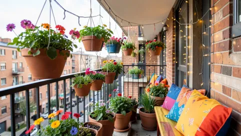 Ozdoby na balkon w bloku