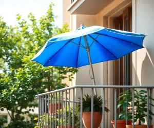 Parasol Na Balkon Mocowany Do Barierki