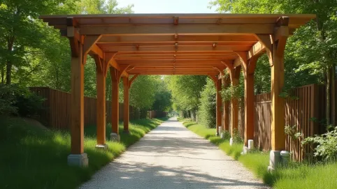 pergola ile od granicy