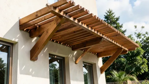 Pergola tarasowa przyścienna na wymiar