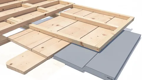 Płaski dach drewniany cena