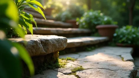 Płytki kamienne na schody zewnętrzne