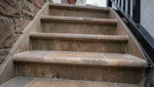 Płytki z kapinosem na schody zewnętrzne