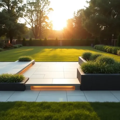 Podwyższony taras na gruncie