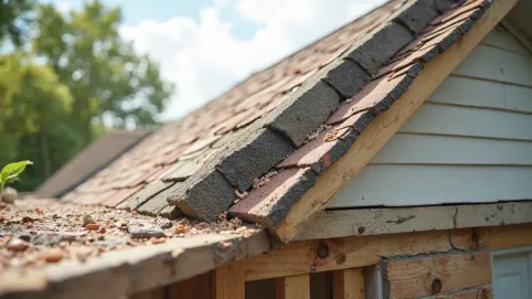 połączenie dachu dwuspadowego z jednospadowym