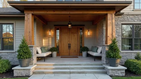 Pomysł na ganek przed domem