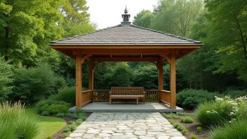 projekt altany ogrodowej z dachem jednospadowym