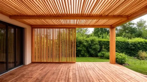 Projekt zadaszenia tarasu drewnianego