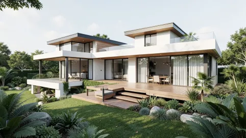 projekty domów z tarasem