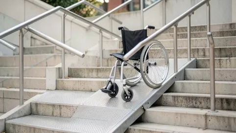 Rampa na schody dla wózków inwalidzkich