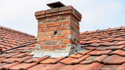 Remont komina nad dachem z cegły cena