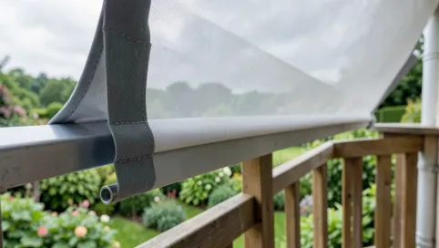 Roleta na taras od wiatru