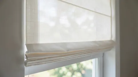 Roleta plisowana na okno nieotwierane