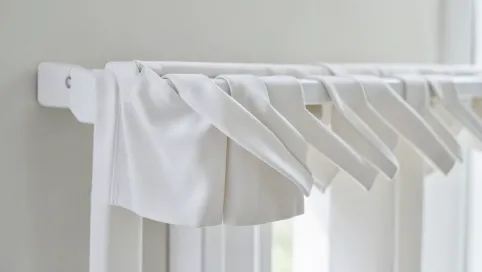 Roleta rzymska na karnisz z żabkami