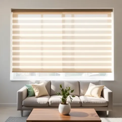 Rolety do salonu dzień noc