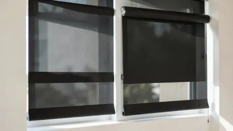 Rolety dzień noc z prowadnicami