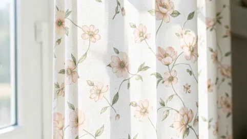 Rolety okienne w kwiaty