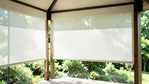 Rolety przezroczyste do altany
