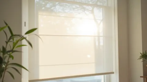 Rolety przezroczyste zwijane wewnętrzne