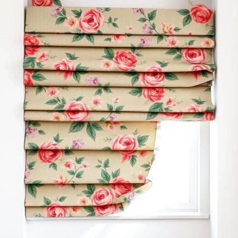 Rolety rzymskie w kwiaty