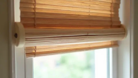 Rolety zaciągane od dołu drewniane