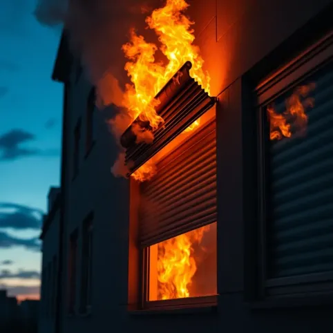 Rolety zewnętrzne a pożar