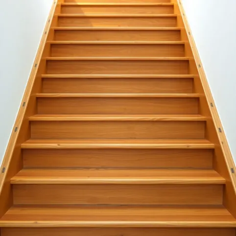 Schody drewniane z podstopniami