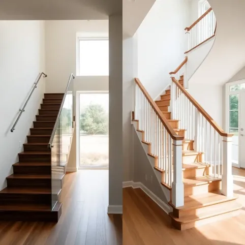 Schody jednobiegowe a dwubiegowe