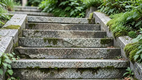 Schody z kamienia zewnętrzne