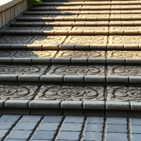 Schody z kostki brukowej wzory