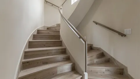 Schody z płytek drewnopodobnych inspiracje