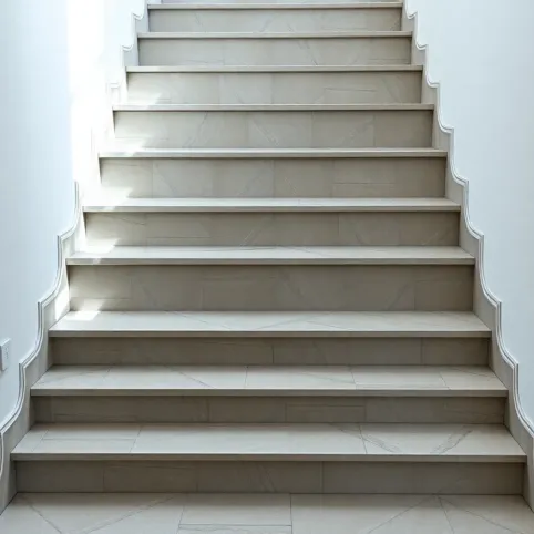 Schody z płytek w domu