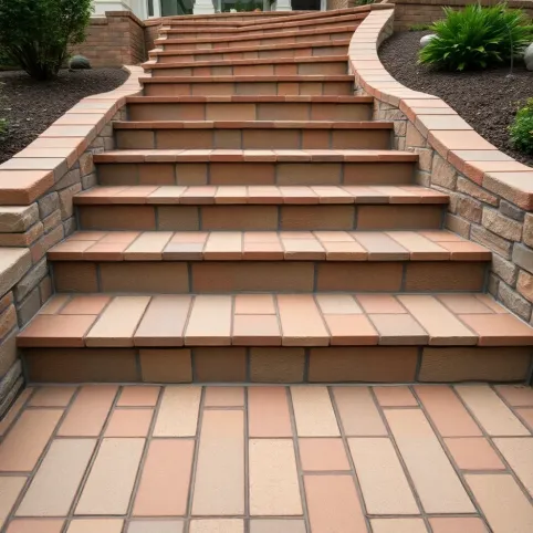 schody zewnętrzne z kostki brukowejgaleria zdjęć