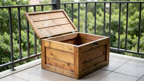 Skrzynia siedzisko na balkon 100 cm