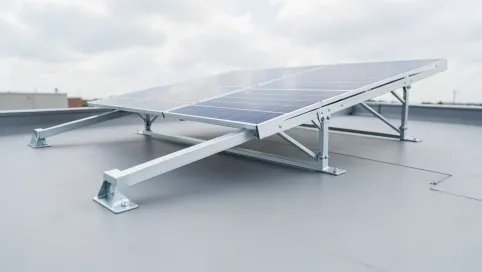 Stelaż do paneli fotowoltaicznych na dachu płaskim cena